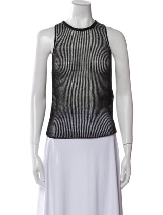 Saint Laurent Linen Striped Top