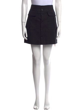 Saint Laurent Wool Mini Skirt