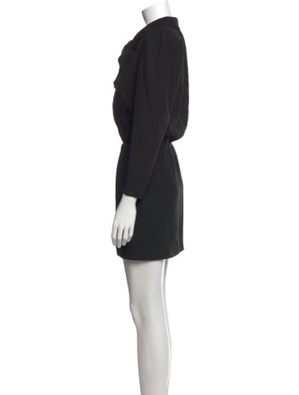 Saint Laurent Tie Neck Mini Dress