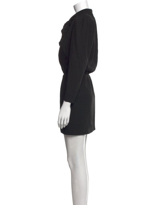 Saint Laurent Tie Neck Mini Dress