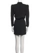 Saint Laurent Tie Neck Mini Dress