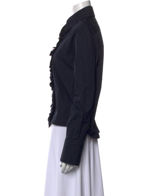 Saint Laurent Long Sleeve Button-Up Top