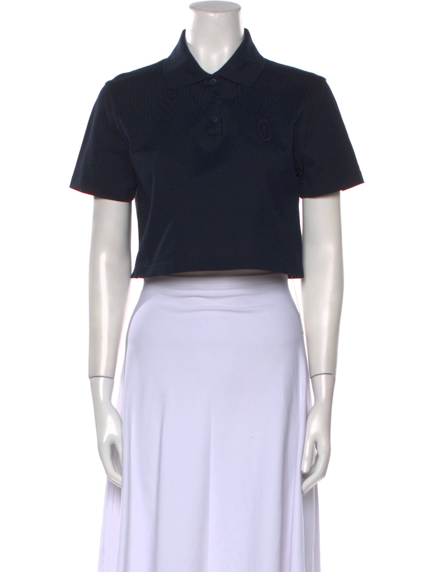 Saint Laurent Short Sleeve Crop Top