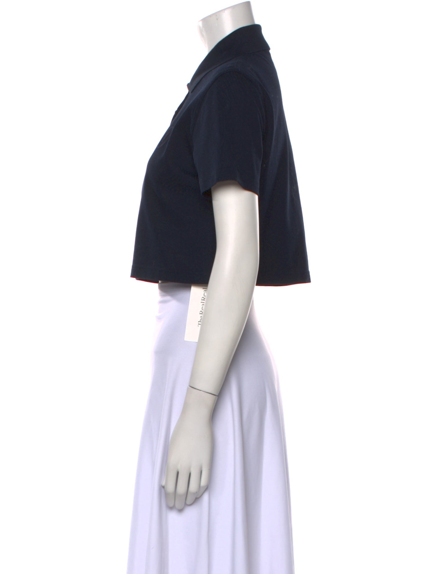 Saint Laurent Short Sleeve Crop Top