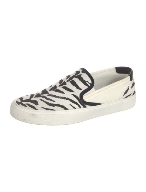 Saint Laurent Canvas Animal Print Sneakers