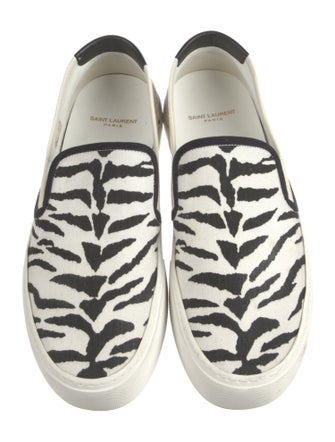 Saint Laurent Canvas Animal Print Sneakers