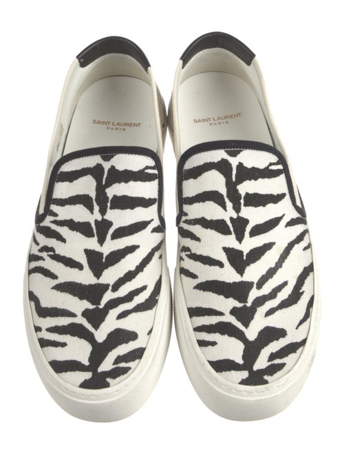 Saint Laurent Canvas Animal Print Sneakers