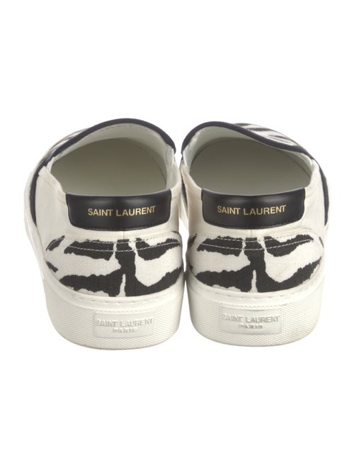 Saint Laurent Canvas Animal Print Sneakers