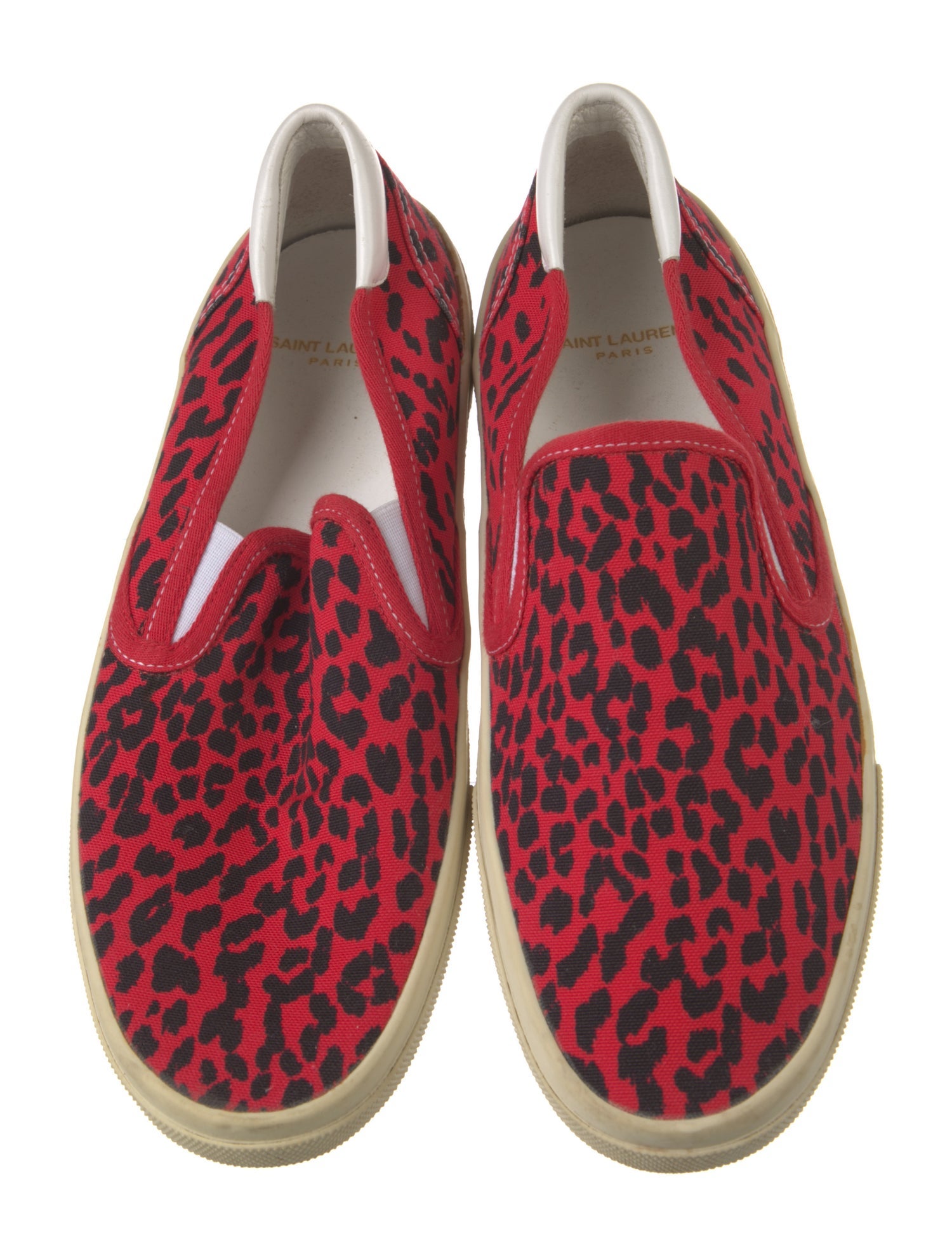 Saint Laurent Canvas Animal Print Sneakers