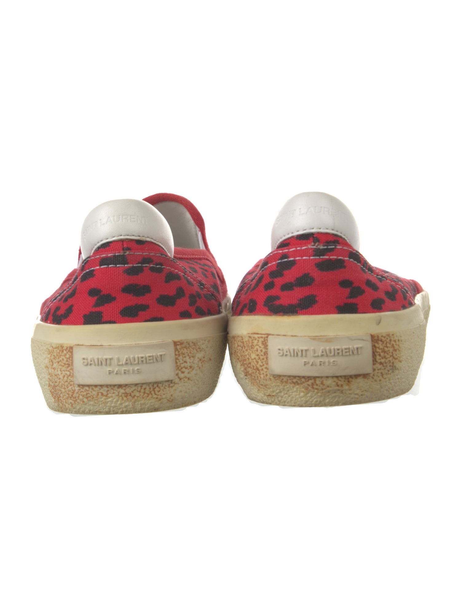 Saint Laurent Canvas Animal Print Sneakers