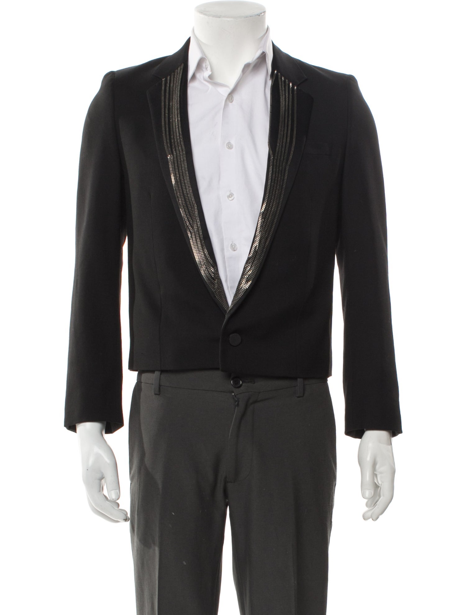 Saint Laurent 2014 Chain-Accented Blazer