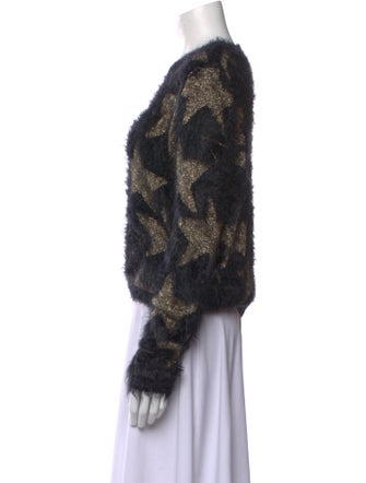 Saint Laurent Printed Crew Neck Sweater