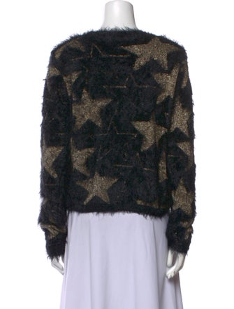 Saint Laurent Printed Crew Neck Sweater