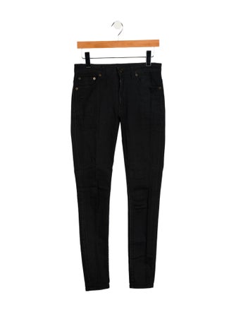Saint Laurent Mid-Rise Skinny Leg Jeans