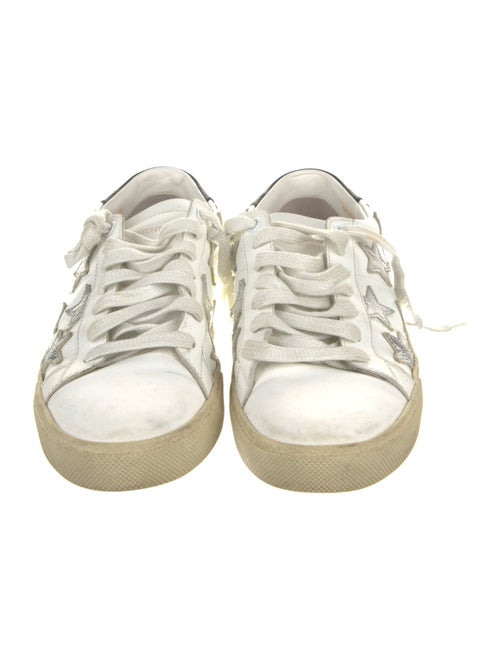 Saint Laurent Leather Colorblock Pattern Sneakers