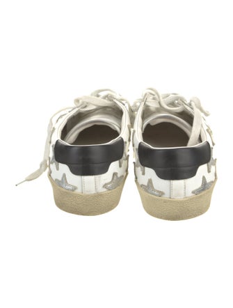 Saint Laurent Leather Colorblock Pattern Sneakers