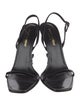 Saint Laurent Patent Leather Slingback Sandals