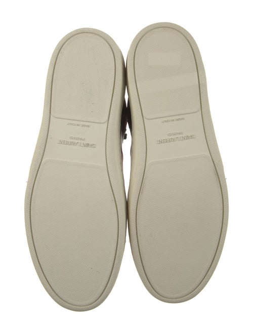 Saint Laurent Leather Colorblock Pattern Sneakers