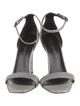 Saint Laurent Glitter D'Orsay Pumps