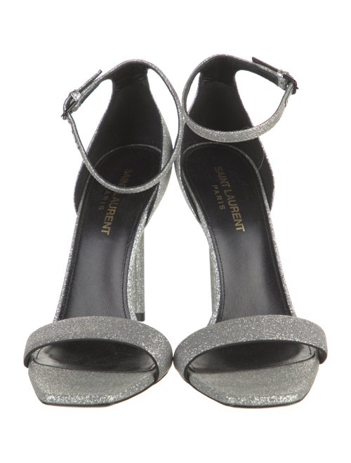 Saint Laurent Glitter D'Orsay Pumps