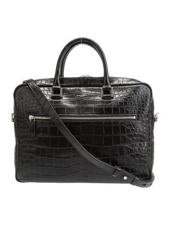 Saint Laurent Embossed Leather Sac De Jour