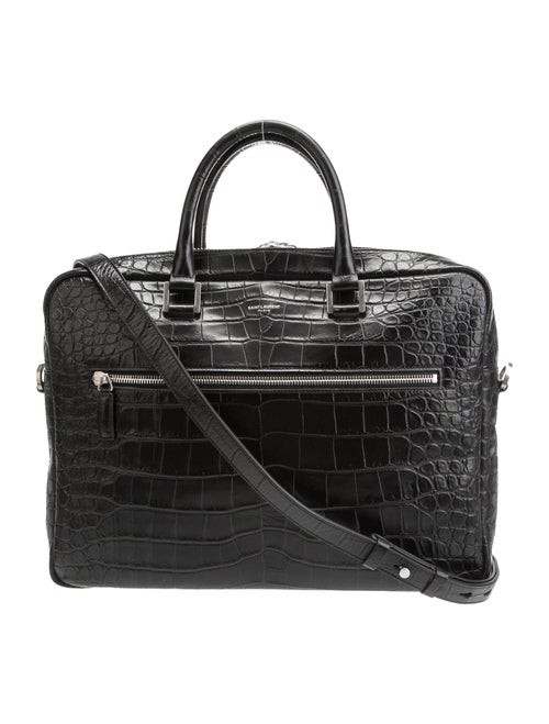 Saint Laurent Embossed Leather Sac De Jour