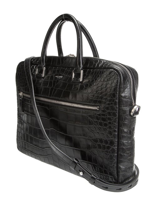 Saint Laurent Embossed Leather Sac De Jour