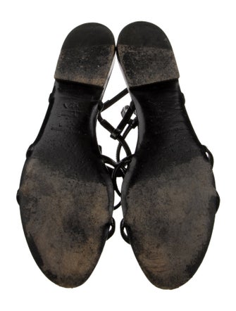 Saint Laurent Patent Leather Gladiator Sandals