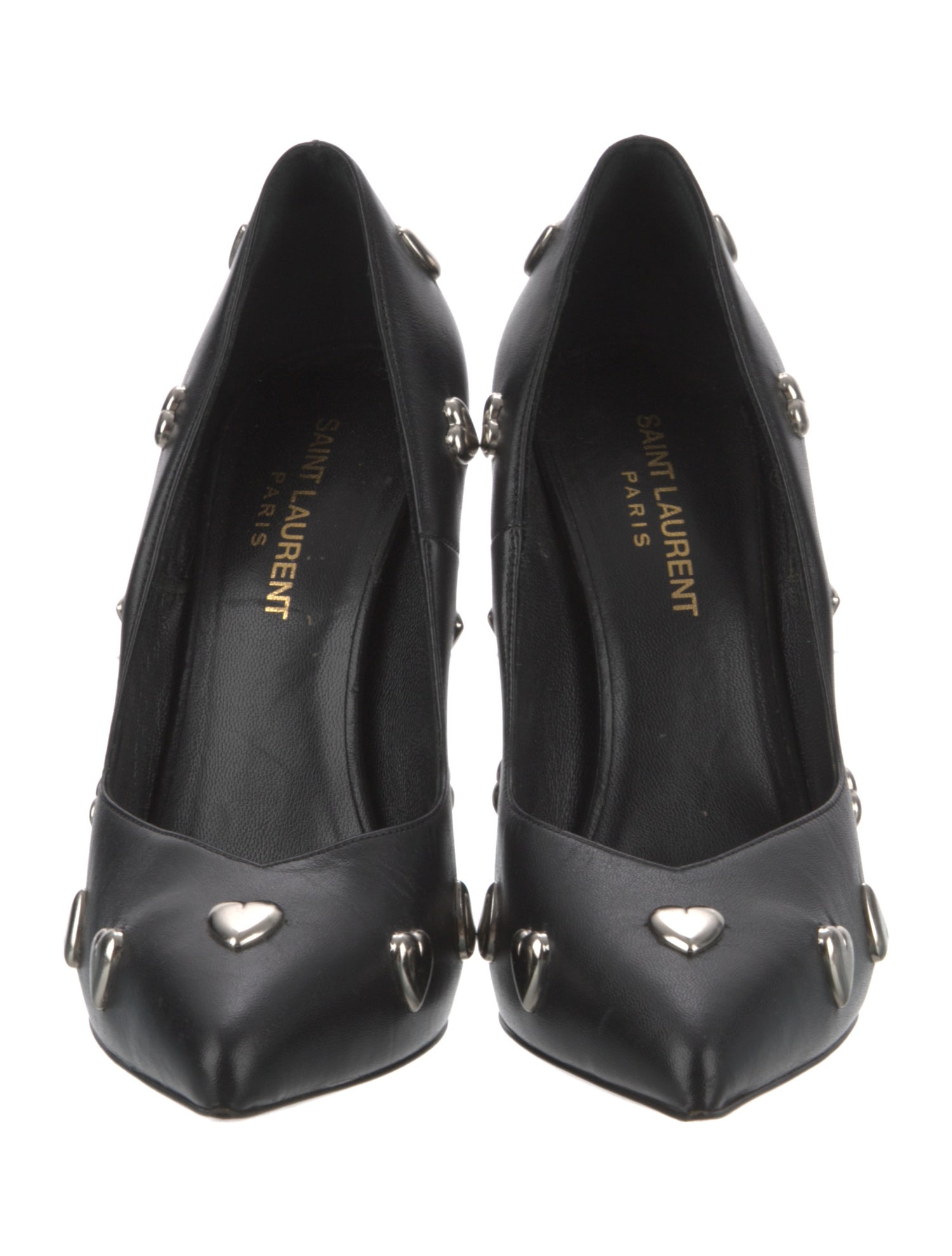 Saint Laurent Leather Studded Accents Pumps