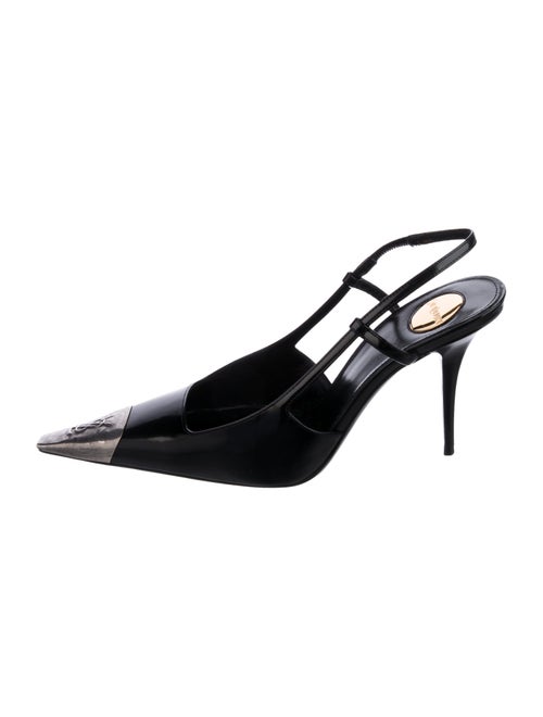 Saint Laurent Patent Leather Slingback Pumps