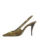 Saint Laurent Velvet Slingback Pumps