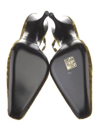 Saint Laurent Velvet Slingback Pumps