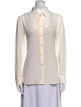 Saint Laurent 2019 Silk Button-Up Top