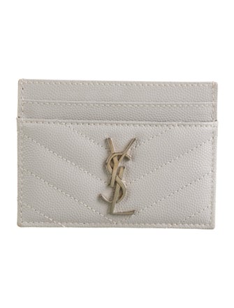 Saint Laurent Cassandre Matelassé Leather Card Holder