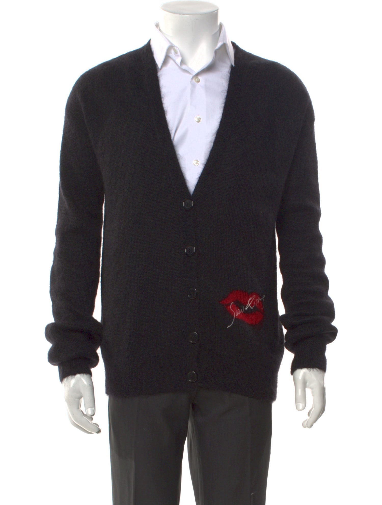 Saint Laurent 2017 Signature Logo Cardigan