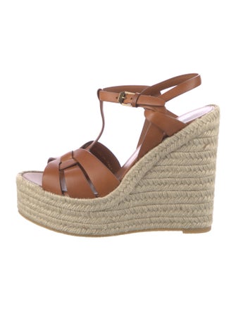 Saint Laurent Leather Espadrilles