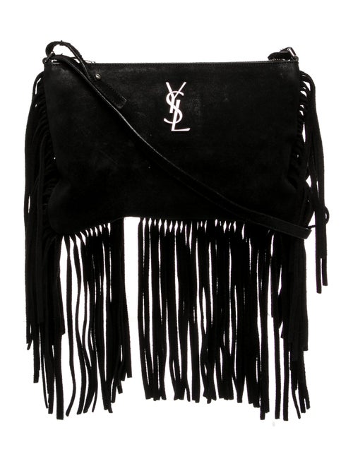 Saint Laurent Suede Fringe Suede Medium