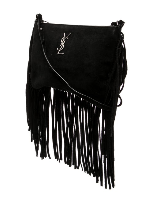 Saint Laurent Suede Fringe Suede Medium