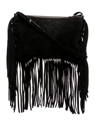 Saint Laurent Suede Fringe Suede Medium