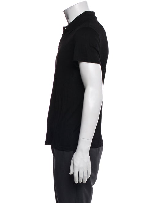 Saint Laurent Collar Short Sleeve Polo Shirt