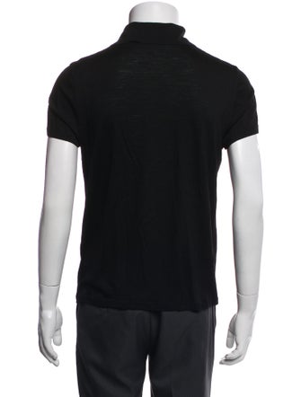 Saint Laurent Collar Short Sleeve Polo Shirt