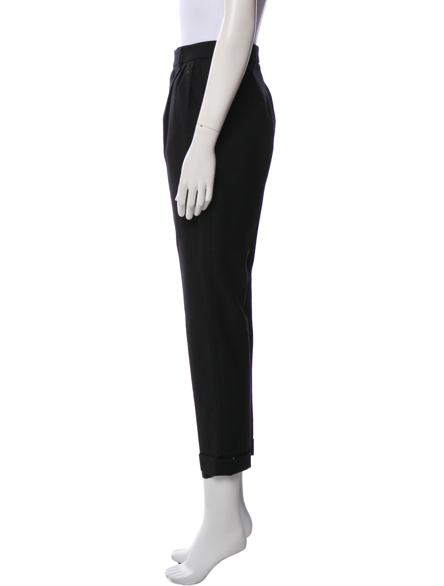 Saint Laurent Wool Straight Leg Pants