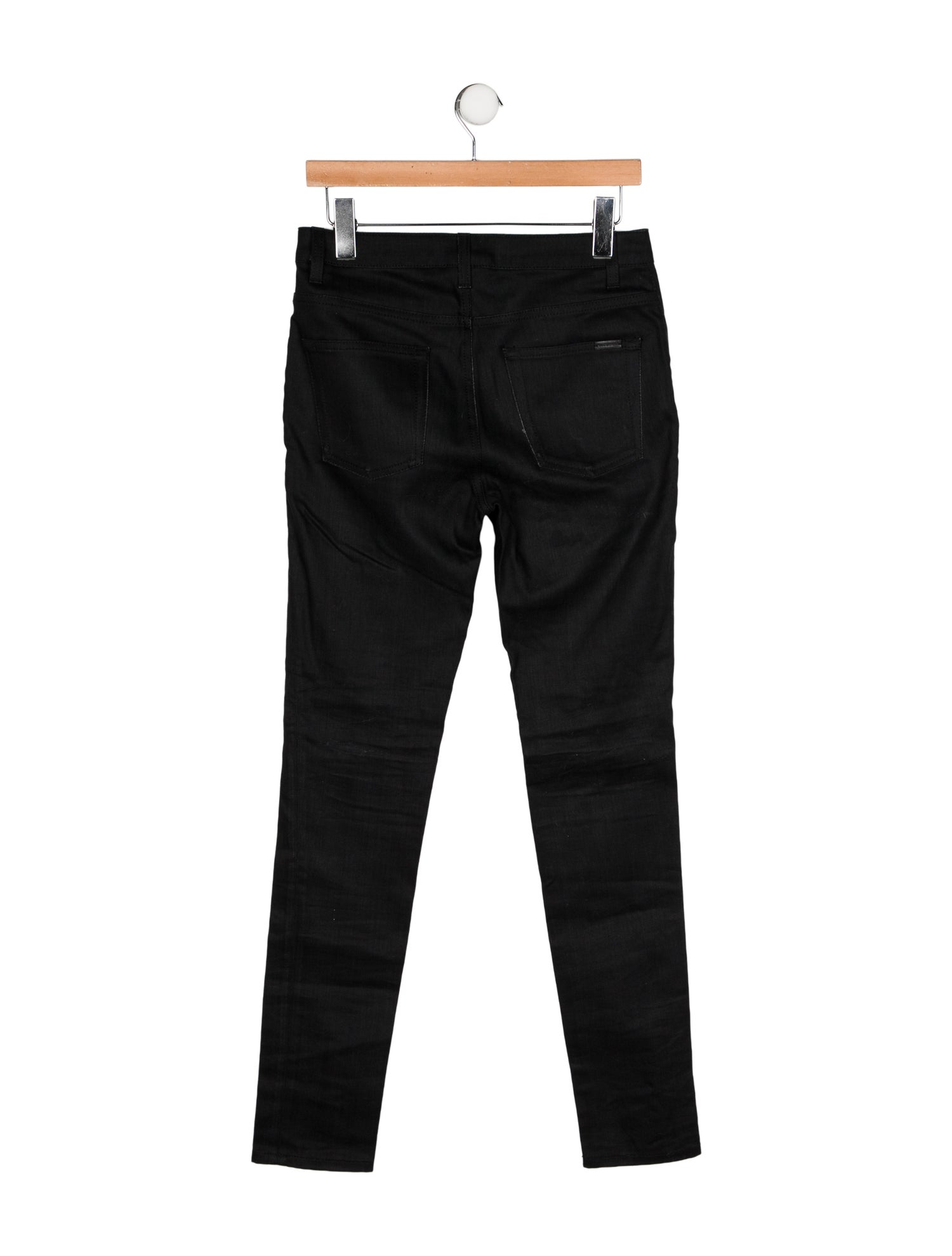 Saint Laurent Mid-Rise Skinny Leg Jeans