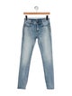 Saint Laurent Mid-Rise Straight Leg Jeans