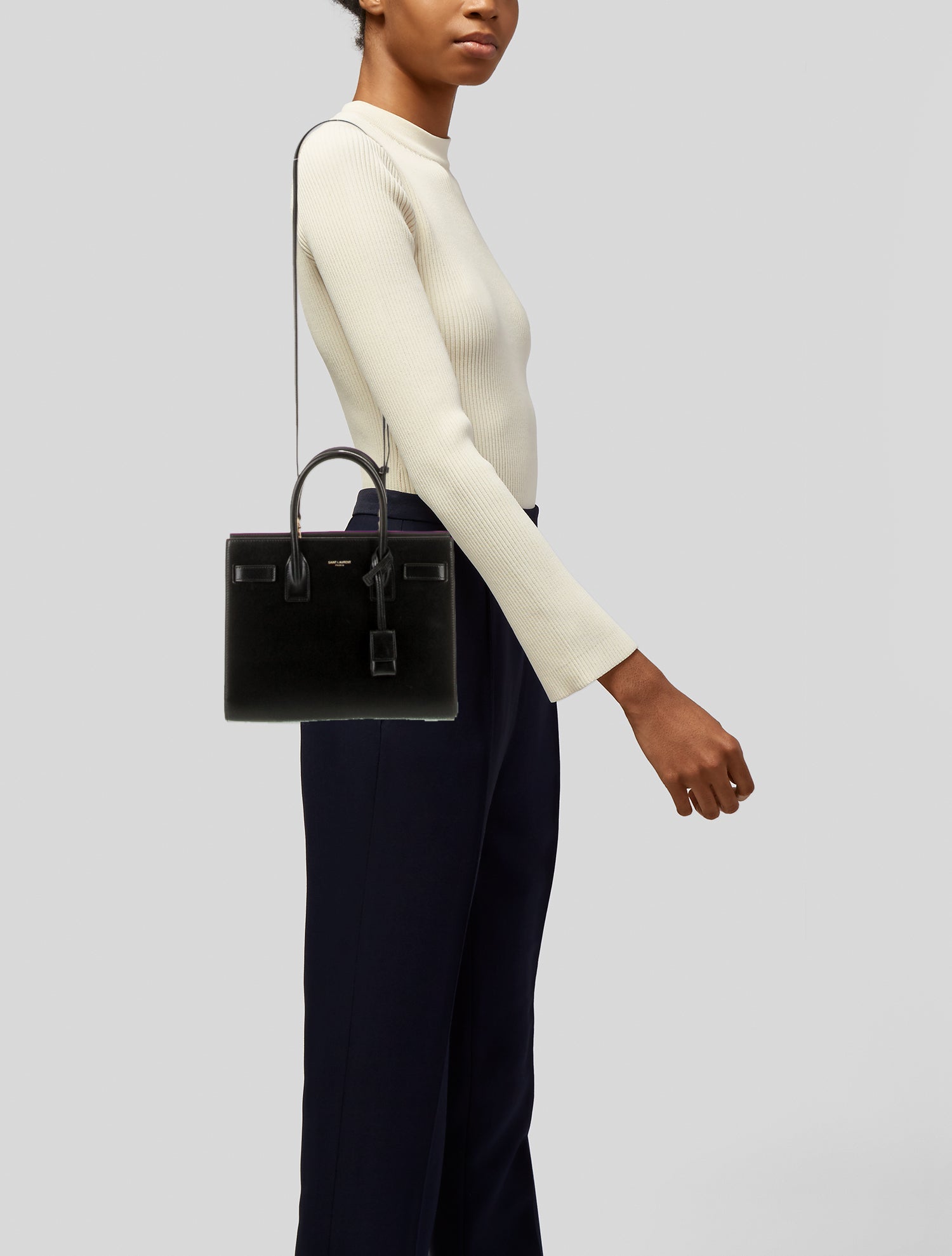 Saint Laurent Leather Sac De Jour Mini 2024