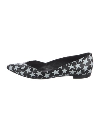 Saint Laurent Leather Printed Flats