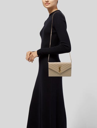 Saint Laurent Chevron Shoulder Bag