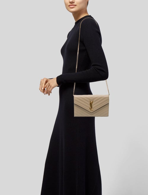 Saint Laurent Chevron Shoulder Bag