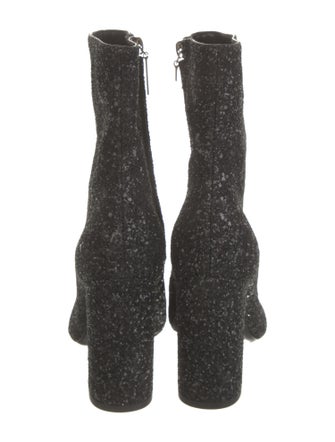 Saint Laurent Glitter Glitter Accents Sock Boots
