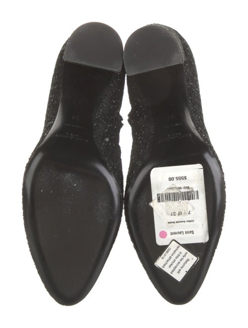 Saint Laurent Glitter Glitter Accents Sock Boots